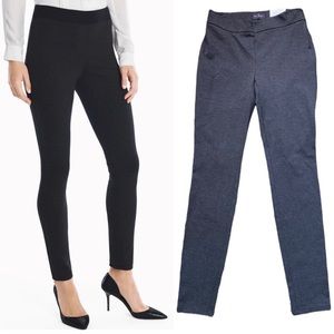 White House Black Market The Skinny Side Zip Ponte Knit Pant 10